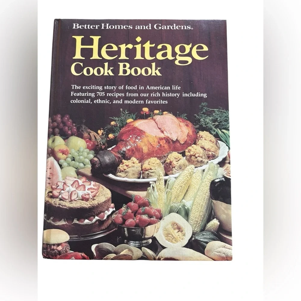 VTG Better Home And Gardens Heritage Hardcover Cookbook 1975 W/Box Padded